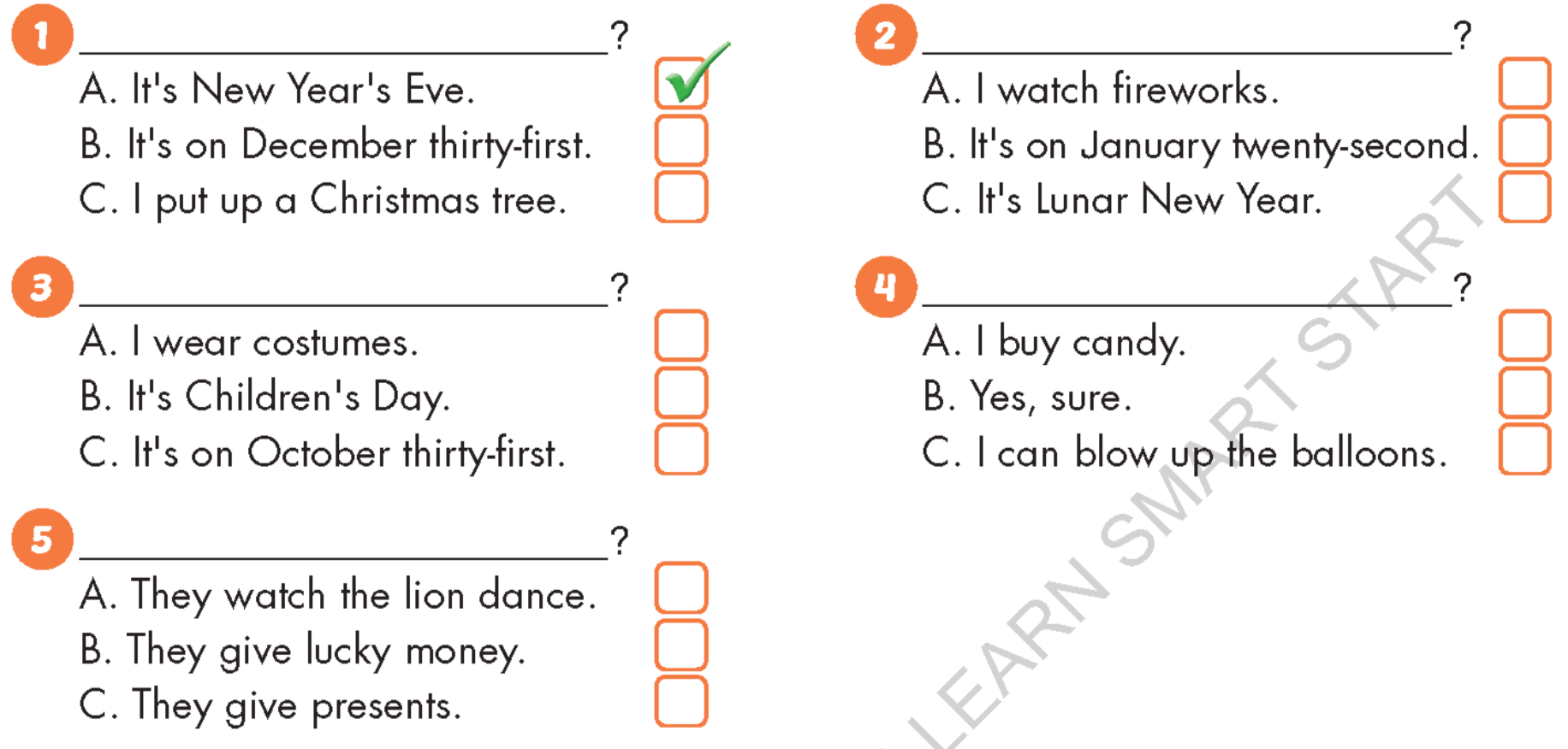 Tiếng anh lớp 5 Unit 2 Review and Practice trang 32 iLearn Smart Start 0 1