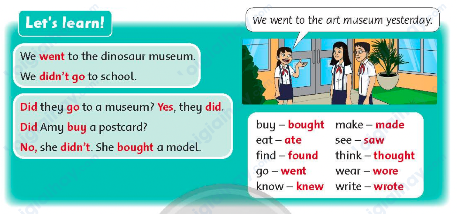 Tiếng anh lớp 5 Unit 7 lesson Two trang 55 Family and Friends 1 1